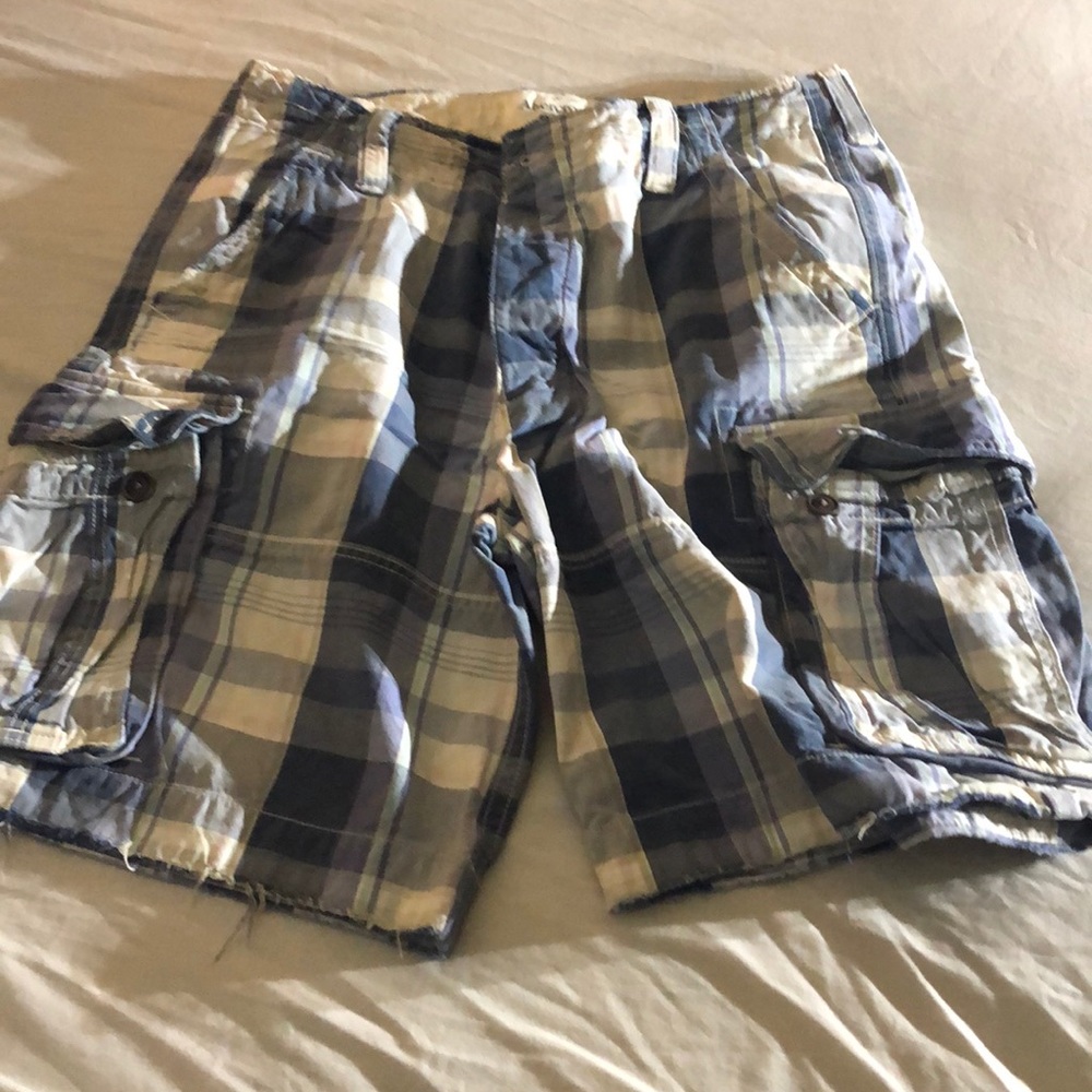 Plaid men shorts